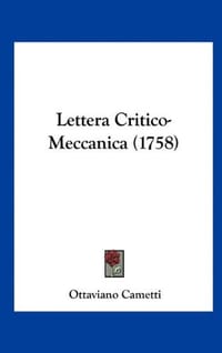 Lettera Critico-Meccanica