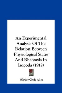 An Experimental Analysis of the Relation Between Physiological States and Rheotaxis in Isopoda