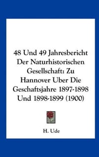 48 Und 49 Jahresbericht Der Naturhistorischen Gesellschaft