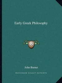 Early Greek Philosophy