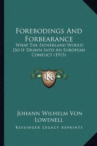 Forebodings and Forbearance