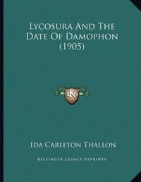Lycosura and the Date of Damophon