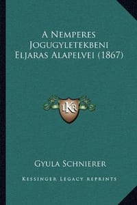 A Nemperes Jogugyletekbeni Eljaras Alapelvei