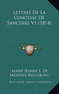 Lettres de La Comtesse de Sancerre V1