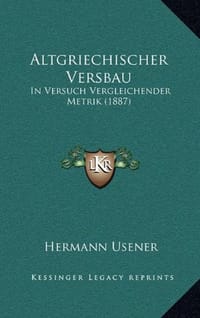 Altgriechischer Versbau