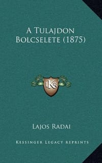 A Tulajdon Bolcselete