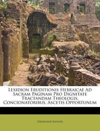 Lexidion Eruditionis Hebraicae Ad Sacram Paginam Pro Dignitate Tractandam Theologis, Concionatoribus, Ascetis Opportunum
