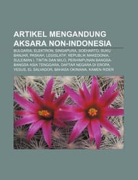 Artikel Mengandung Aksara Non-Indonesia