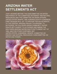 Arizona Water Settlements ACT - 无名图书