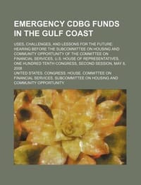 Emergency Cdbg Funds in the Gulf Coast