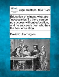 Education of Minors, What Are "Necessaries"?