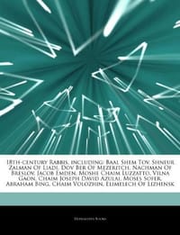 18th-Century Rabbis, Including - Books, Hephaestus
