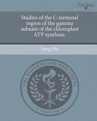 Studies of the C-Terminal Region of the Gamma Subunit of the Chloroplast Atp Synthase.
