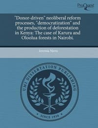 \Donor-Driven\" Neoliberal Reform Processes
