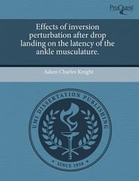 Effects of Inversion Perturbation After Drop Landing on the Latency of the Ankle Musculature.