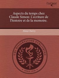 Aspects Du Temps Chez Claude Simon