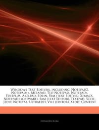 Articles On Windows Text Editors, including - Hephaestus Books