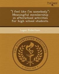 \I Feel Like I'm Somebody\"