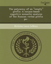 The Polysemy of an \Empty\" Prefix