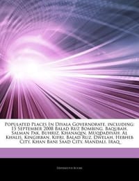 Populated Places in Diyala Governorate, Including - Hephaestus Books