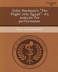 John Harbison's \The Flight Into Egypt\"