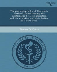 The Phylogeography of Marstonia Lustrica