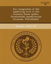 Kin Recognition at the Spiderling Level in the Common House Spider, Parasteatoda Tepidariorum