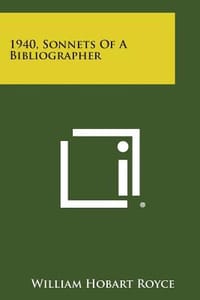 1940, Sonnets of a Bibliographer