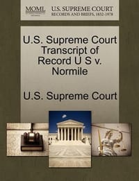 U.S. Supreme Court Transcript of Record U S V. Normile