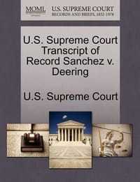 U.S. Supreme Court Transcript of Record Sanchez V. Deering