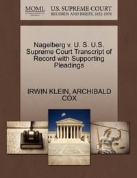 Nagelberg V. U. S. U.S. Supreme Court Transcript of Record with Supporting Pleadings