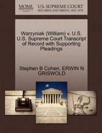 Warzyniak - Griswold, Erwin N.