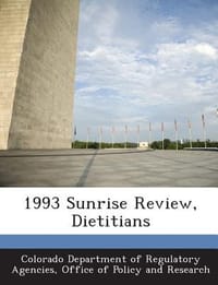 1993 Sunrise Review, Dietitians