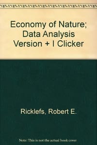 Economy of Nature; Data Analysis Version + I Clicker
