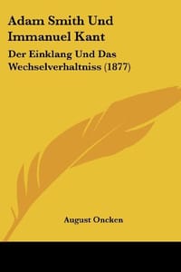 Adam Smith Und Immanuel Kant