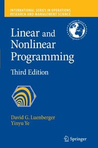 书籍 Linear and Nonlinear Programming的封面