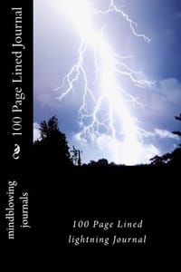 100 Page Lined Lightning Journal