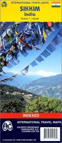 Sikkim w/Gangtok inset