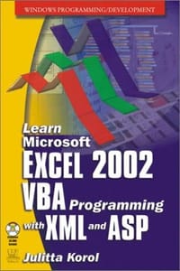 书籍 MS Excel 2002 VBA/XML Programming and ASP的封面