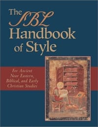 The SBL Handbook of Style