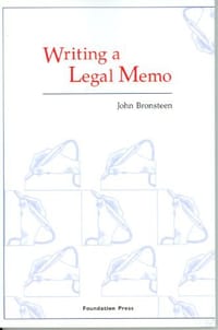 Writing a Legal Memo - John Bronsteen