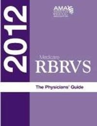Medicare Rbrvs 2012