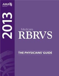书籍 Medicare RBRVS 2013的封面