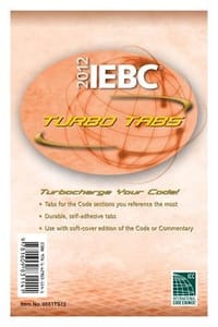 2012 International Existing Building Code Turbo Tabs for Paper Bound Edition