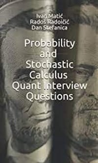 probability and stochastic calculus quant interview question