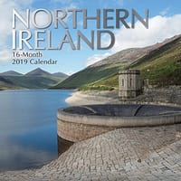 2019 挂历 - 北爱尔兰日历，30.48 x 30.48 厘米月视图，40.64 厘米，旅行和目的地，包含 180 张提醒贴纸