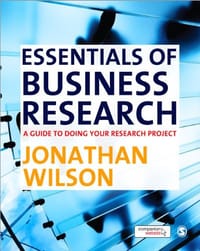 书籍 enssentials of business research的封面