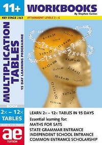 11+ Multiplication Tables 15 Day Learning Programme for Times Tables Workbook - Curran, Stephen C.
