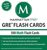 500 GRE Math Flash Cards - Manhattan Prep