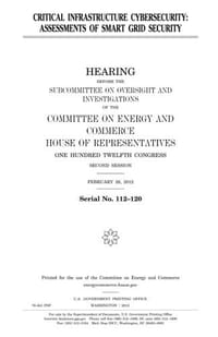 Critical Infrastructure Cybersecurity: Assessments of Smart Grid Security - 无名图书